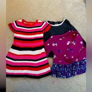 3T JOE FRESH 7 items Bundle: skirt, LS shirts, jeans, sweater dress, t-shirt